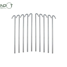 NPOT Galvanized Steel Tent Stakes Multiple Pack Sizes Tent Peg Perfect for Anchoring Camping Tents